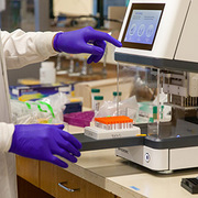 Technitian in laboratory